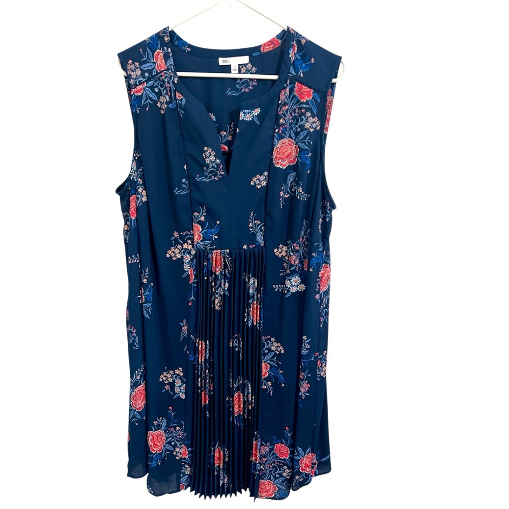 DR2 2X Floral Sleeveless Dress. EUC